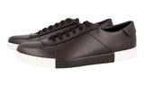 Prada Men's Brown Leather Downtown Sneaker 4E3003