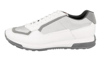 Prada Men's White Leather Sneaker 4E3020