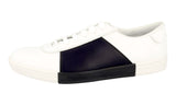 Prada Men's White welt-sewn Leather Downtown Sneaker 4E3022