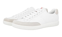Prada Men's White Leather Sneaker 4E3027