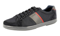 Prada Men's 4E3043 OQT F0008 Leather Sneaker