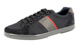 Prada Men's 4E3043 OQT F0008 Leather Sneaker