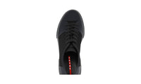 Prada Men's Black Leather Stratus Sneaker 4E3058