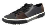 Prada Men's 4E3058 OSD F0002 Leather Sneaker