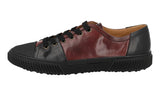 Prada Men's Red Leather Stratus Sneaker 4E3058