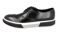 Prada Men's Black Brushed Spazzolato Leather Stratus Sneaker 4E3069