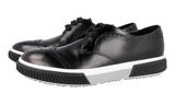 Prada Men's Black Brushed Spazzolato Leather Stratus Sneaker 4E3069