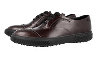 Prada Men's Brown Brushed Spazzolato Leather Stratus Sneaker 4E3070