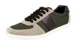 Prada Men's 4E3086 LOW F0UXR Leather Sneaker