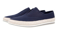 Prada Men's Blue Espadrilles Canvas Sneaker 4E3114