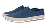 Prada Men's Blue Espadrilles Canvas Sneaker 4E3114