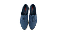 Prada Men's Blue Espadrilles Canvas Sneaker 4E3114