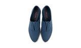 Prada Men's Blue Espadrilles Canvas Sneaker 4E3114