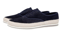 Prada Men's Blue Leather St.tropez Sneaker 4E3114