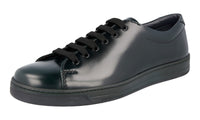 Prada Men's 4E3116 3I5N F0422 Brushed Spazzolato Leather Sneaker