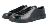 Prada Men's Green Brushed Spazzolato Leather Sneaker 4E3116