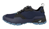 Prada Men's Blue Leather Crossection Sneaker 4E3147