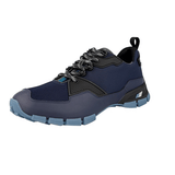 Prada Men's Blue Leather Crossection Sneaker 4E3147
