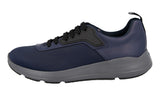 Prada Men's Blue Red Stripe Linea Rossa Sneaker 4E3148