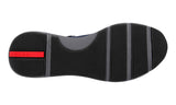 Prada Men's Blue Red Stripe Linea Rossa Sneaker 4E3148