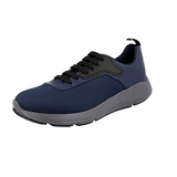 Prada Men's Blue Red Stripe Linea Rossa Sneaker 4E3148