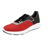 Prada Men's Red Red Stripe Linea Rossa Sneaker 4E3148