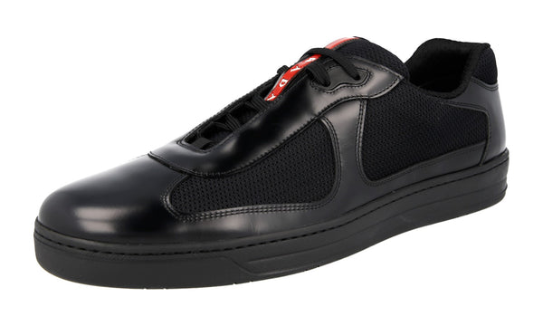 Prada Men's 4E3166 3C37 F0002 Leather Sneaker