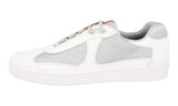 Prada Men's White Leather Americas Cup Sneaker 4E3166