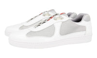 Prada Men's White Leather Americas Cup Sneaker 4E3166