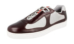 Prada Men's 4E3166 3C37 F0KQH Leather Sneaker