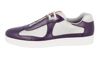 Prada Men's Purple Leather Americas Cup Sneaker 4E3166