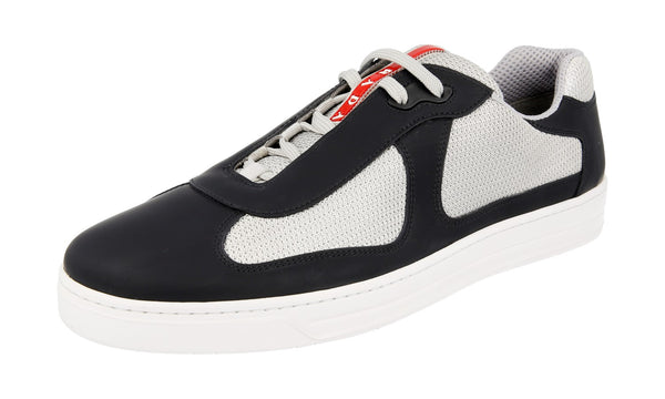 Prada Men's 4E3166 3H0K F0I89 Leather Sneaker