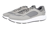 Prada Men's Grey Leather Sneaker 4E3172