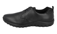 Prada Men's Black Leather Sneaker 4E3182