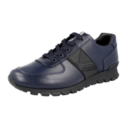 Prada Men's Blue Leather Matchrace Sneaker 4E3198