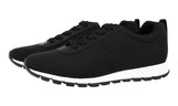 Prada Men's Black Prax Red Stripe Linea Rossa Sneaker 4E3221