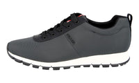 Prada Men's Grey Heavy-Duty Rubber Sole Matchrace Sneaker 4E3221