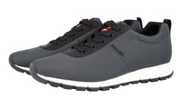 Prada Men's Grey Heavy-Duty Rubber Sole Matchrace Sneaker 4E3221