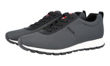 Prada Men's Grey Prax Red Stripe Linea Rossa Sneaker 4E3221