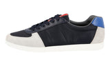 Prada Men's Multicoloured Leather Nylon Red Stripe Linea Rossa Sneaker 4E3228