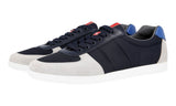 Prada Men's Multicoloured Leather Nylon Red Stripe Linea Rossa Sneaker 4E3228