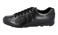 Prada Men's Black Leather Monte Carlo Sneaker 4E3231