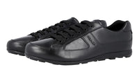 Prada Men's Black Leather Monte Carlo Sneaker 4E3231