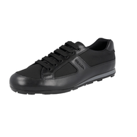 Prada Men's Black Leather Sneaker 4E3231