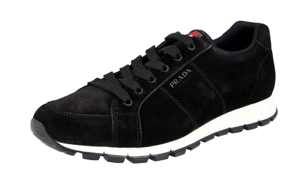 Prada Men's 4E3233 O53 F0632 Heavy-Duty Rubber Sole Leather Sneaker