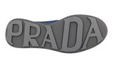 Prada Men's Blue Mesh Red Stripe Sneaker 4E3247