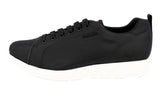 Prada Men's Black Lightweight Prax Red Stripe Sneaker 4E3249