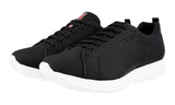 Prada Men's Black Lightweight Prax Red Stripe Sneaker 4E3249