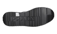 Prada Men's Black Brushed Spazzolato Leather Derby Business Shoes 4E3259