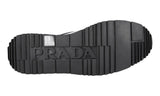 Prada Men's Black Brushed Spazzolato Leather Derby Sneaker 4E3259